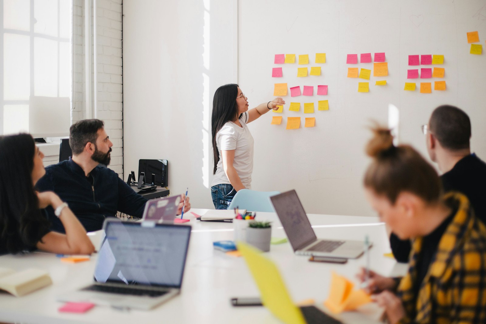 A working session with the client team